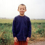 Adrian aged 8, at the start ...